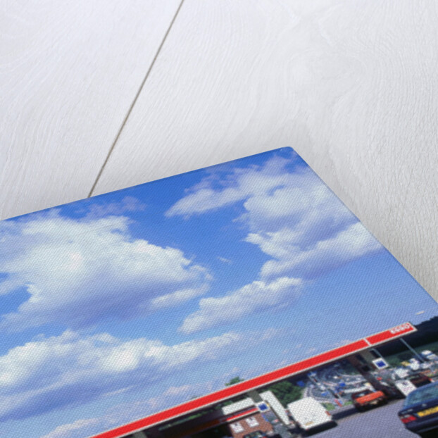 Petrol Station at Rownhams Services on M27 Motorway by Unknown