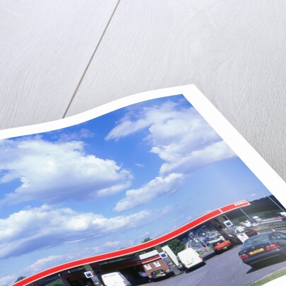 Petrol Station at Rownhams Services on M27 Motorway by Unknown