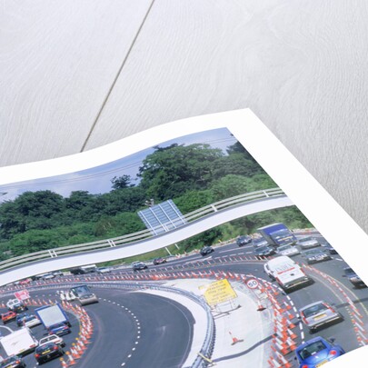 Contraflow system on M27 motorway by Unknown