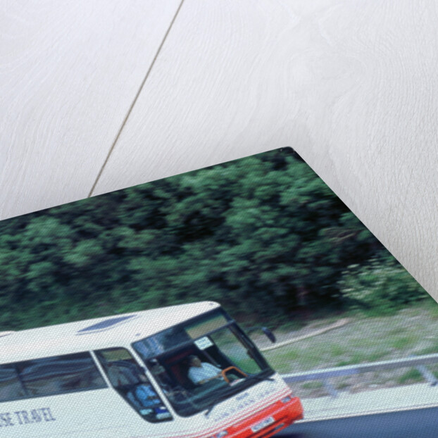 2002 Coach on M27 motorway by Unknown