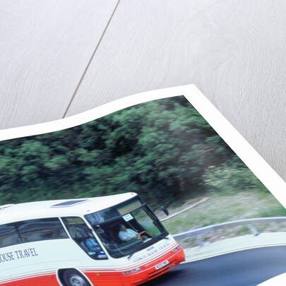 2002 Coach on M27 motorway by Unknown