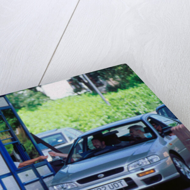 Subaru using toll booth on Itchen bridge, Southampton by Unknown