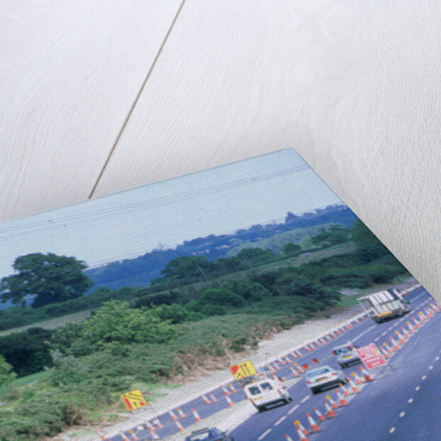 Roadworks on M27 Motorway by Unknown