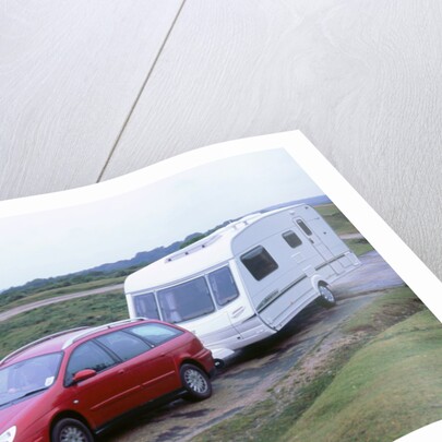 2002 Citroen C5 estate towing caravan by Unknown