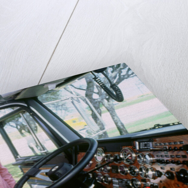 Texan Trucker in his cab 1994 by Unknown