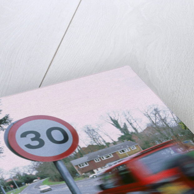 30 mph speed limit sign by Unknown