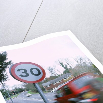 30 mph speed limit sign by Unknown