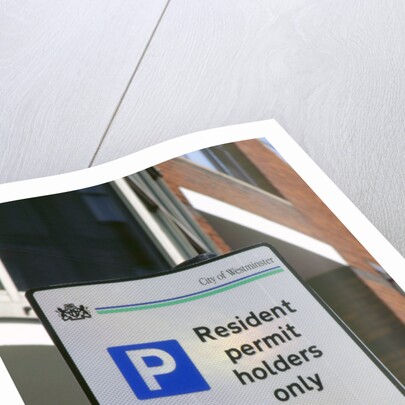 Residents parking only sign by Unknown