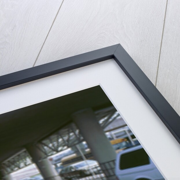 Yellow taxi cab at airport by Unknown