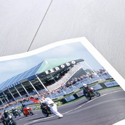 Goodwood revival meeting. Motorcycle race starting grid by Unknown