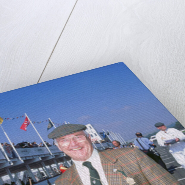 Commentator Murray Walker at 1998 Goodwood revival by Unknown