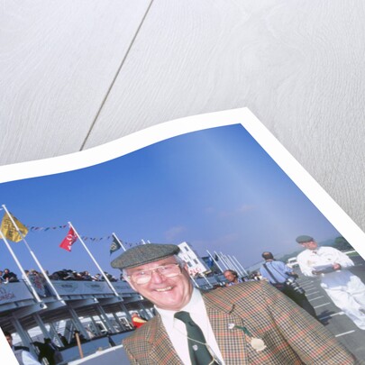 Commentator Murray Walker at 1998 Goodwood revival by Unknown