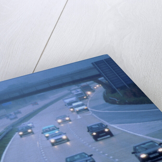 M27 Motorway in poor weather by Unknown