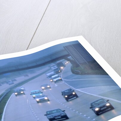 M27 Motorway in poor weather by Unknown
