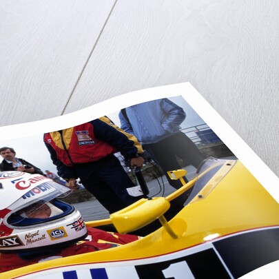 Nigel Mansell. by Unknown