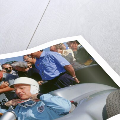 Stirling Moss prepares for the off. Goodwood festival of speed by Unknown