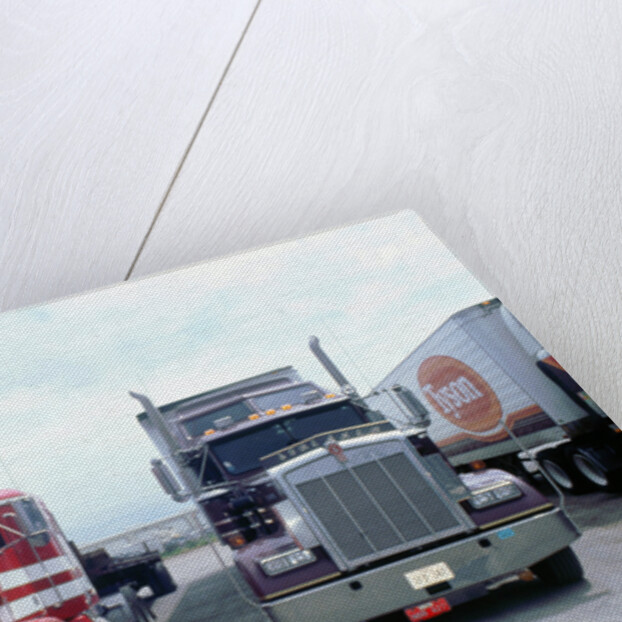 American Trucks at Truckstop in USA by Unknown