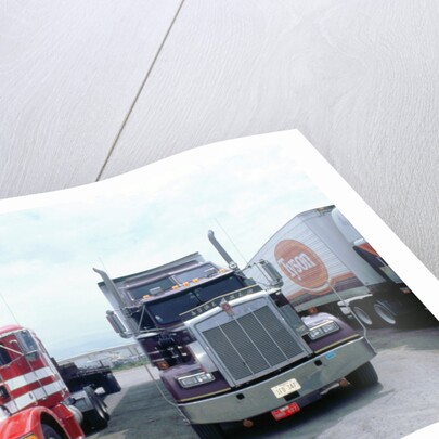 American Trucks at Truckstop in USA by Unknown