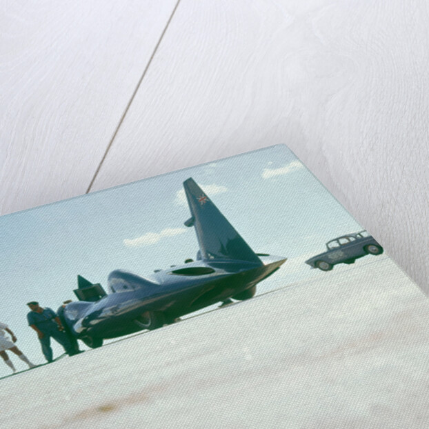 1963 Bluebird CN7 at Lake Eyre, Australia by Unknown