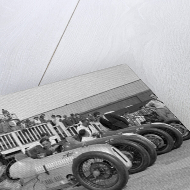 Austin 7 works team, Brooklands 1937 by Bill Brunell