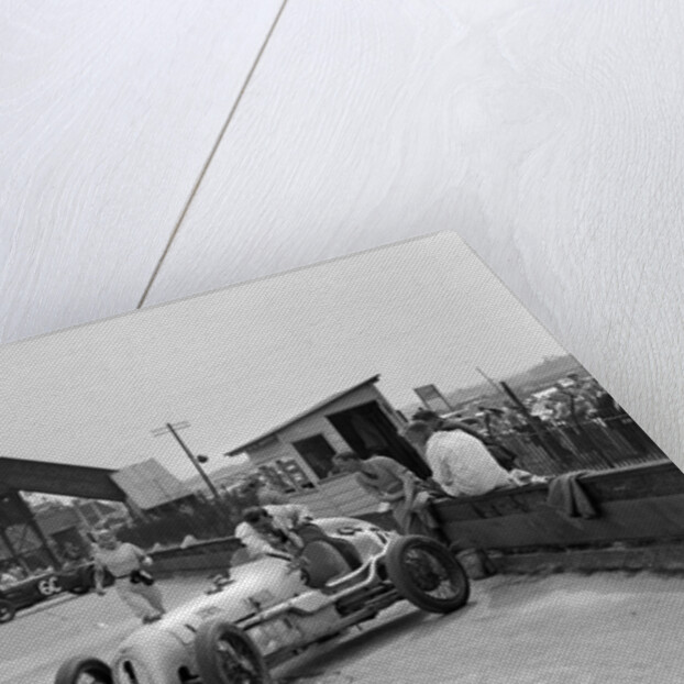 Kay Petre in an Austin 7 works team racing car, Brooklands, 1937 by Bill Brunell
