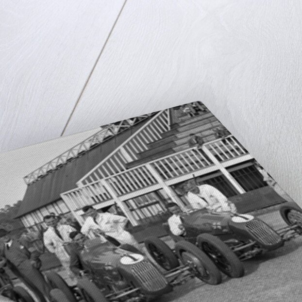 Austin 7 works team, Brooklands 1937 by Bill Brunell