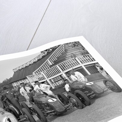 Austin 7 works team, Brooklands 1937 by Bill Brunell