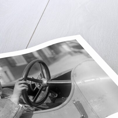 RJ Sully behind the wheel of a HE 14/40, Brooklands by Bill Brunell