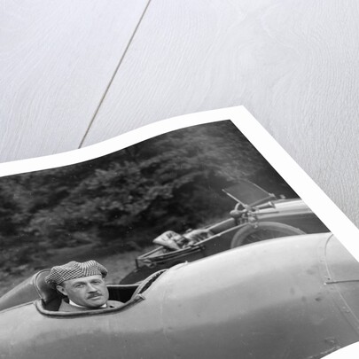 Andre Lombard in a Salmson 1100 cc, Brooklands by Bill Brunell