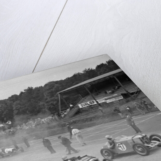 Motor race at Donington Park, Leicestershire, 1936 by Bill Brunell