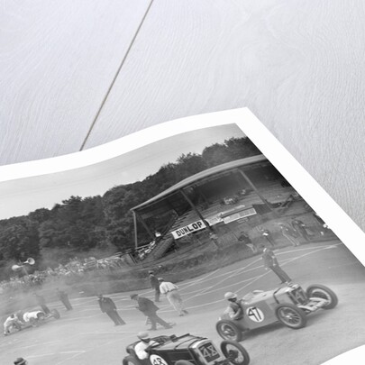 Motor race at Donington Park, Leicestershire, 1936 by Bill Brunell