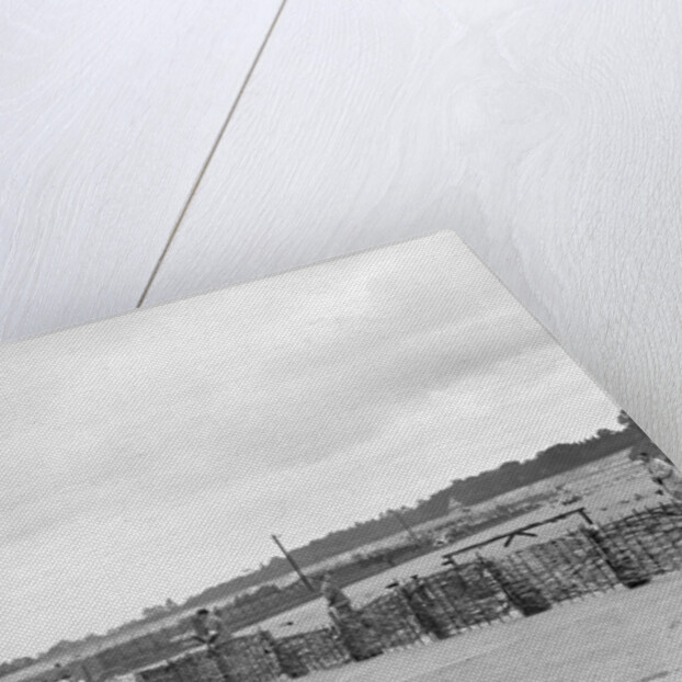 Cars racing through the chicane, JCC Members Day, Brooklands, 8 July 1939 by Bill Brunell