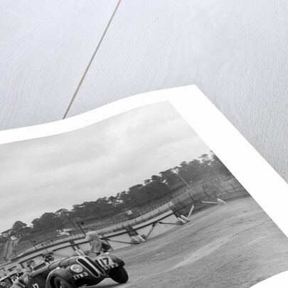 Frazer-Nash BMW 328 and Riley at the chicane, JCC Members Day, Brooklands, 1939 by Bill Brunell