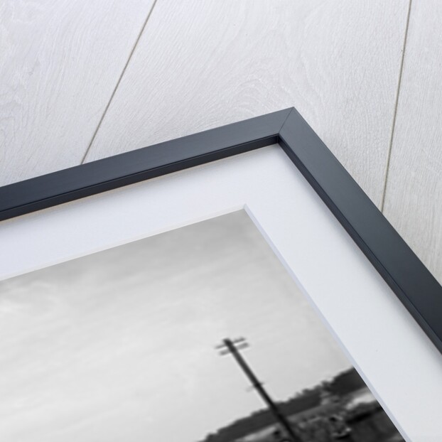 Motor race on the Campbell Circuit at Brooklands by Bill Brunell