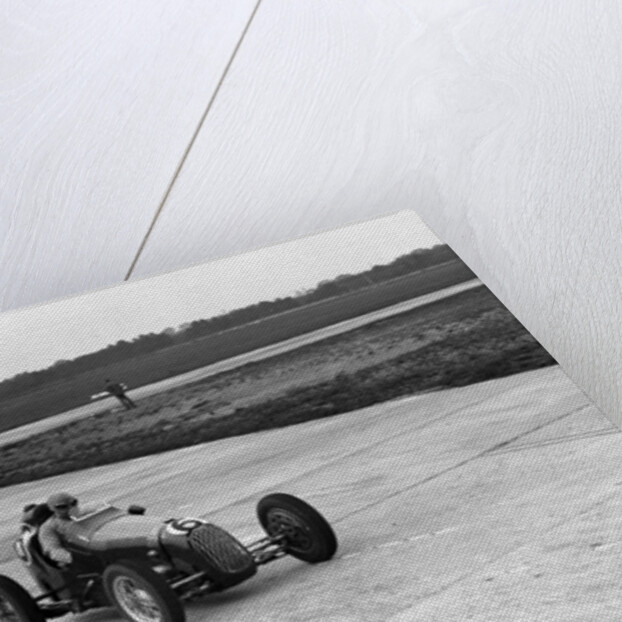 Austin 7 twin cam racing single seater on the Campbell Circuit, Brooklands by Bill Brunell