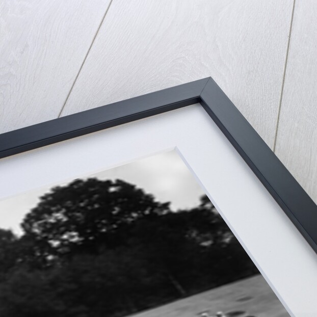 Invicta and Vauxhall 30/98 racing on the banking at an Inter-Club Meeting, Brooklands, 20 June 1931 by Bill Brunell