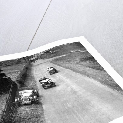 Two MG M types passing a broken down 1928 Alta Prototype, JCC Members Day, Brooklands, 4 July 1931 by Bill Brunell
