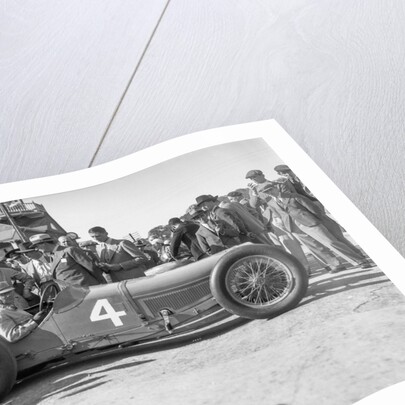 Earl Howe in his Delage GP at the BARC Meeting, Brooklands, 25 May 1931 by Bill Brunell