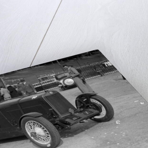 Lea-Francis 1496 cc at Brooklands by Bill Brunell