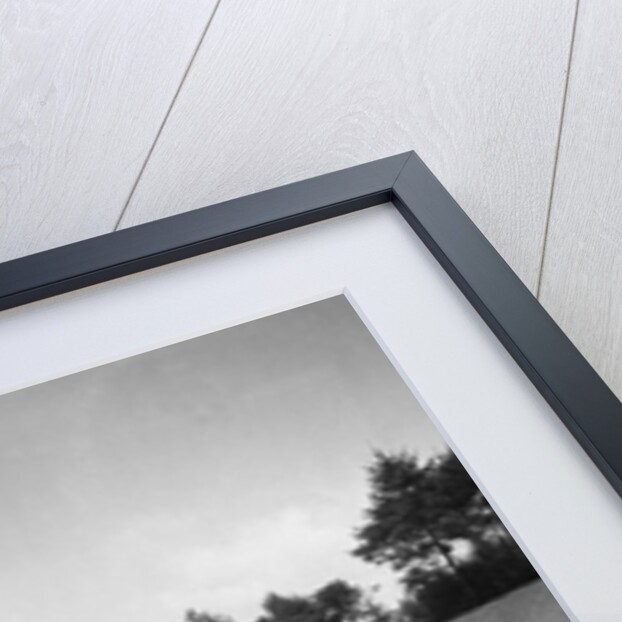 Lea-Francis 1496 cc, MG M type and Invicta 4467 cc racing on the Members Banking at Brooklands by Bill Brunell