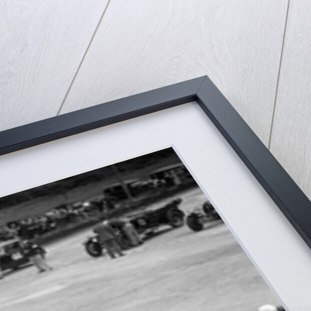 Cars on the starting grid at the JCC Members Day, Brooklands, 4 July 1931 by Bill Brunell