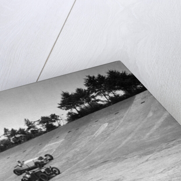 Invicta and Austin Ulster racing on the Members Banking at Brooklands by Bill Brunell