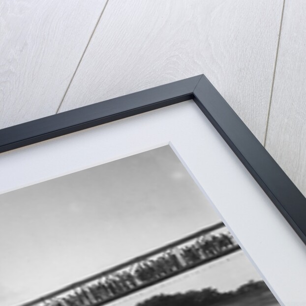 Cars racing on Byfleet Banking during the BRDC 500 Mile Race, Brooklands, 3 October 1931 by Bill Brunell