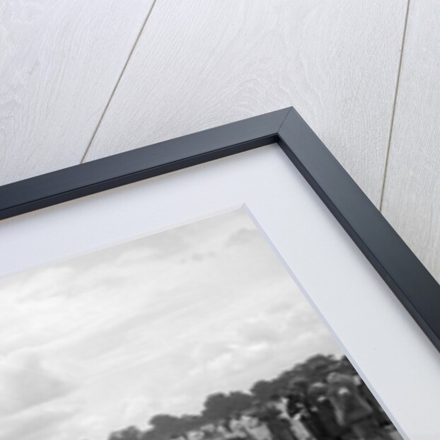 Aston Martins, Salmson and MG at the start of the LCC Relay GP, Brooklands, 25 July 1931 by Bill Brunell
