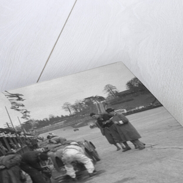 N Black and CW Fiennes' MG C type in the pits at the JCC Double Twelve race, Brooklands, May 1931 by Bill Brunell