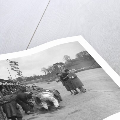 N Black and CW Fiennes' MG C type in the pits at the JCC Double Twelve race, Brooklands, May 1931 by Bill Brunell
