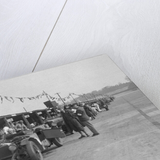 Invicta of FH Cairnes and George Field in the pits at the JCC Double Twelve race, Brooklands, 1931 by Bill Brunell