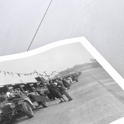 Invicta of FH Cairnes and George Field in the pits at the JCC Double Twelve race, Brooklands, 1931 by Bill Brunell