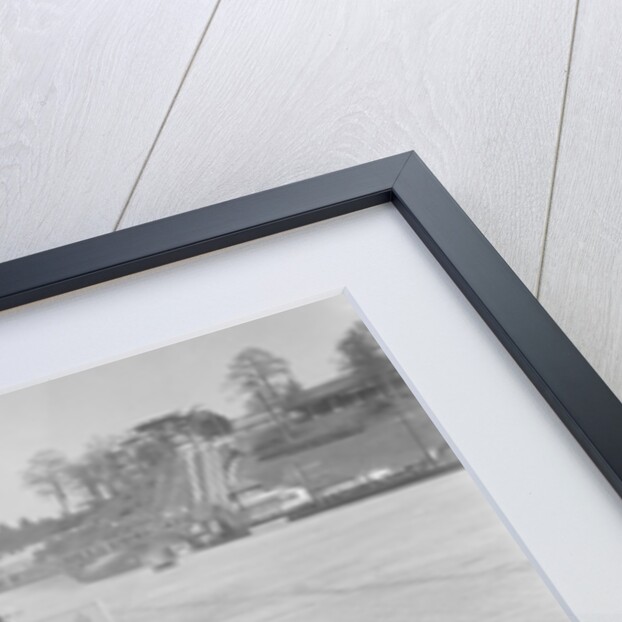 Austin Ulster of ECH Randall and WE Harker in the pits, JCC Double Twelve race, Brooklands, 1931 by Bill Brunell