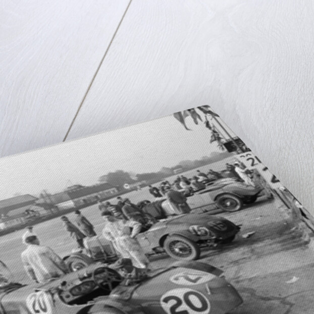 Alvis and Lea-Francis cars at the JCC Double Twelve race, Brooklands, 8/9 May 1931 by Bill Brunell